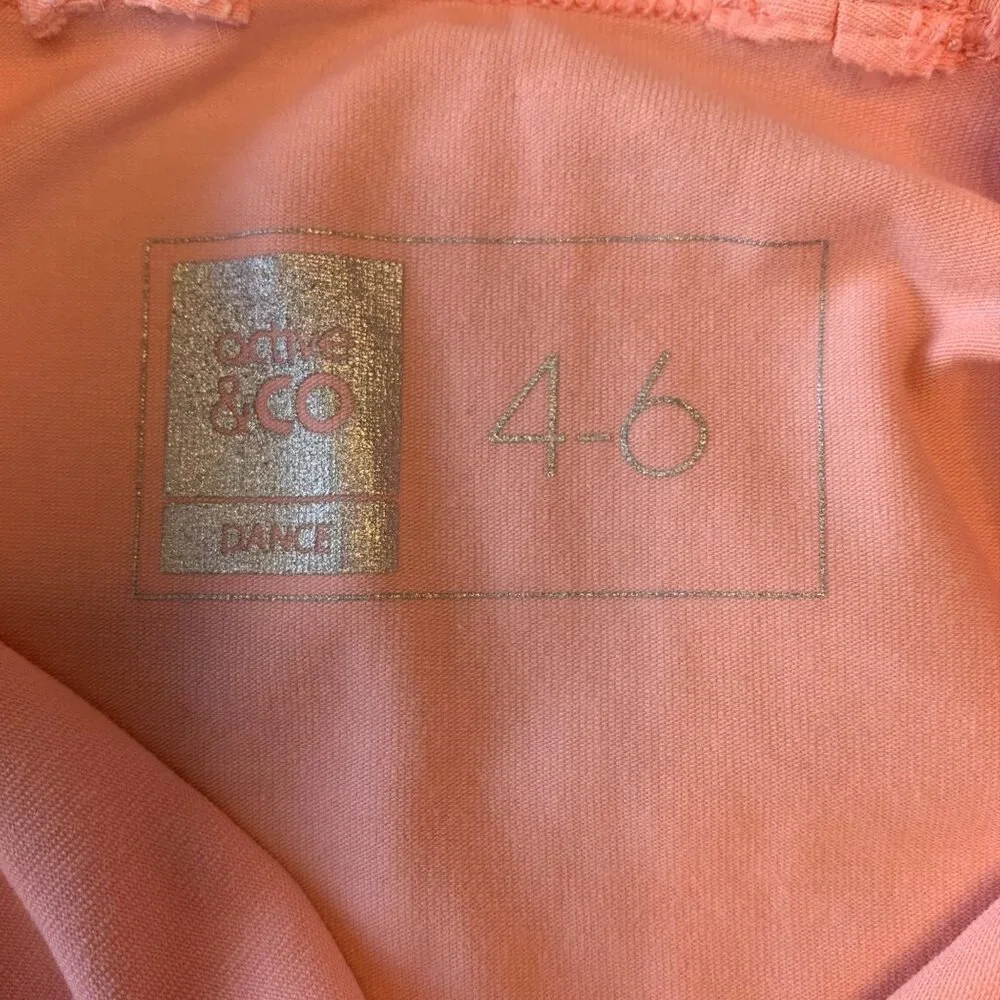 ACTIVE & CO Pink Dance Leotard Girls 4-6 4T NEW Cross Back Straps Ballet NWOT - Picture 5 of 6
